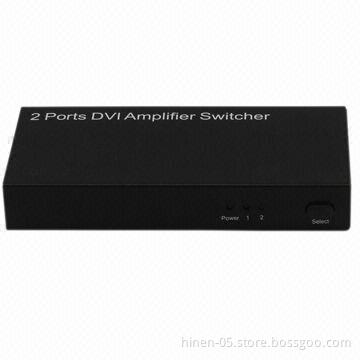 2-port DVI Amplifier Switcher, Supports Highest Video Resolution 1,080P